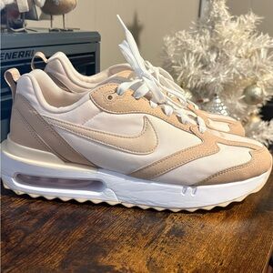 Nike Women's Sneakers in Beige and White
